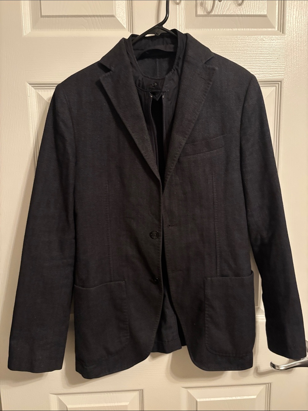 Massimo Dutti Dark Navy Casual Blazer